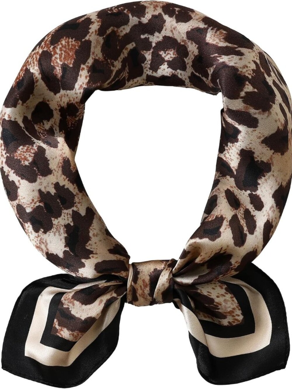 100% Pure Mulberry Silk Square Scarf - Lightweight Hair Accessory & Sleep Scarf